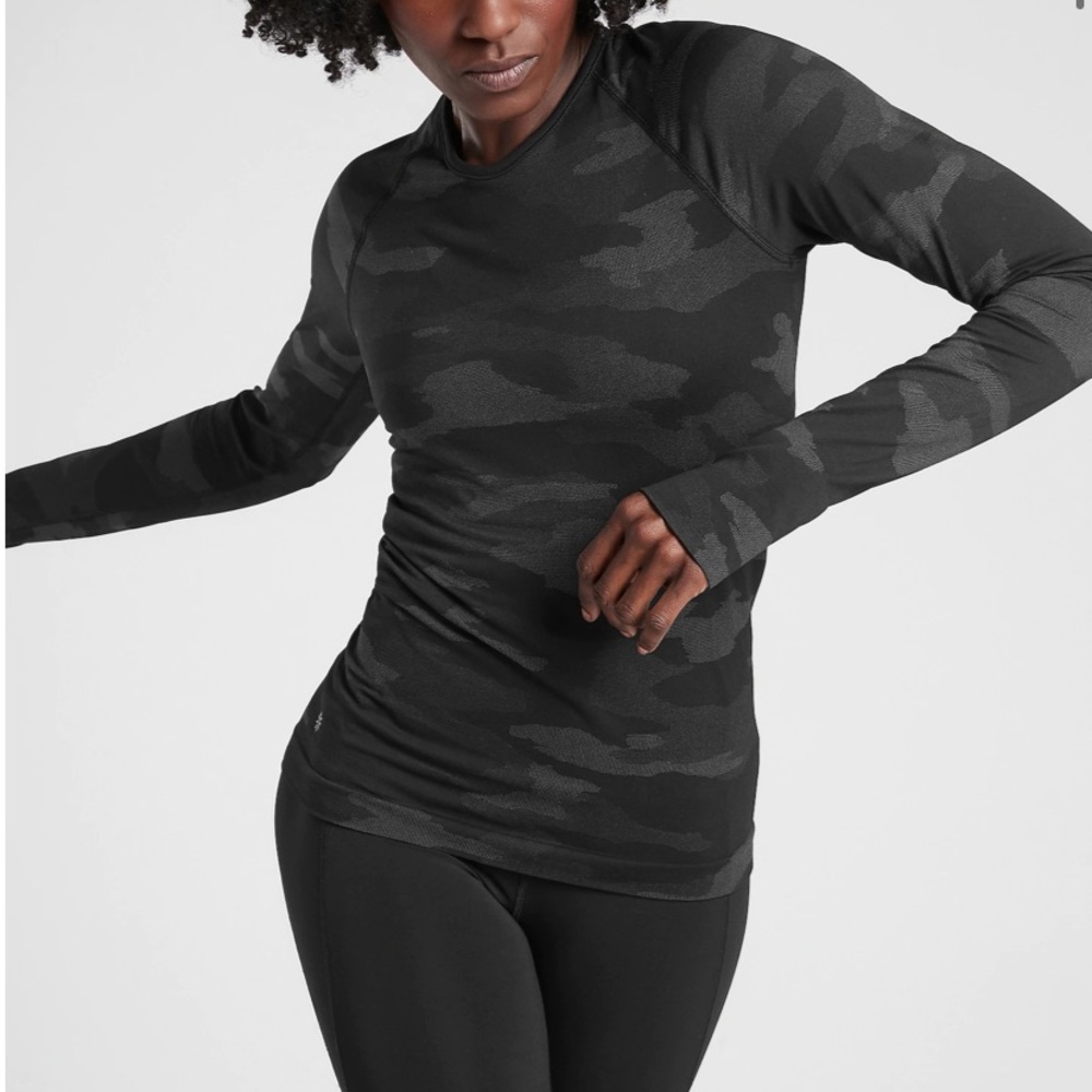 Athleta Speedlight Camo Top